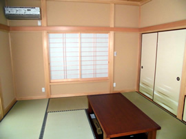 木造平屋の部屋　施工例